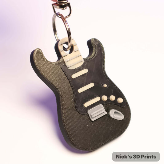 Electric Guitar Keychain