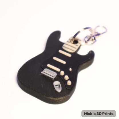 Electric Guitar Keychain