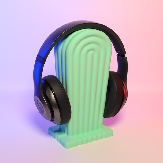 Rainbow Headphone Holder, Cartoonish