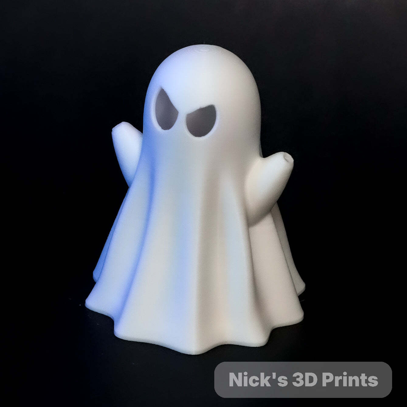 Menacing Ghost Lamp with “Trick or Treat” Sign