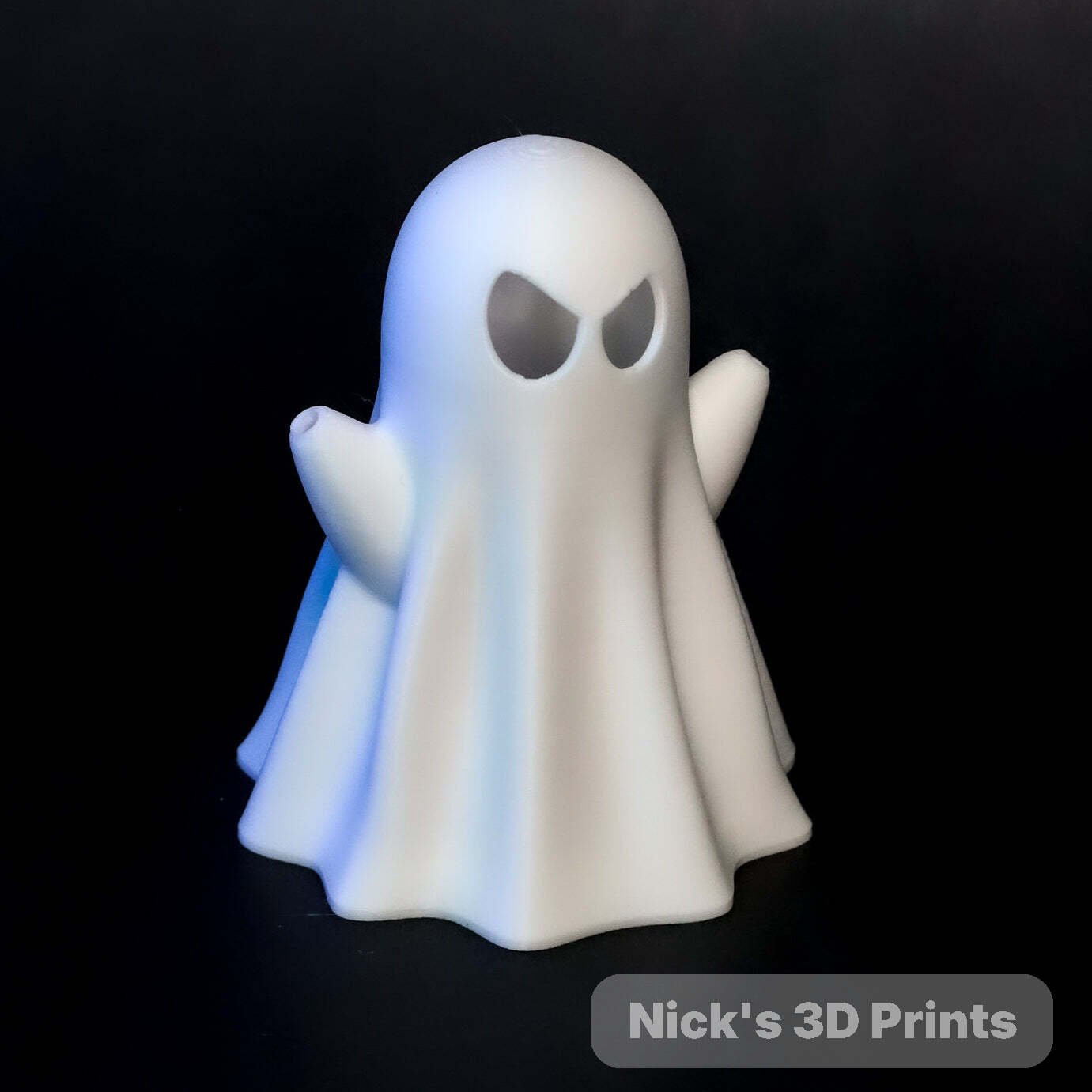 Menacing Ghost Lamp with “Trick or Treat” Sign