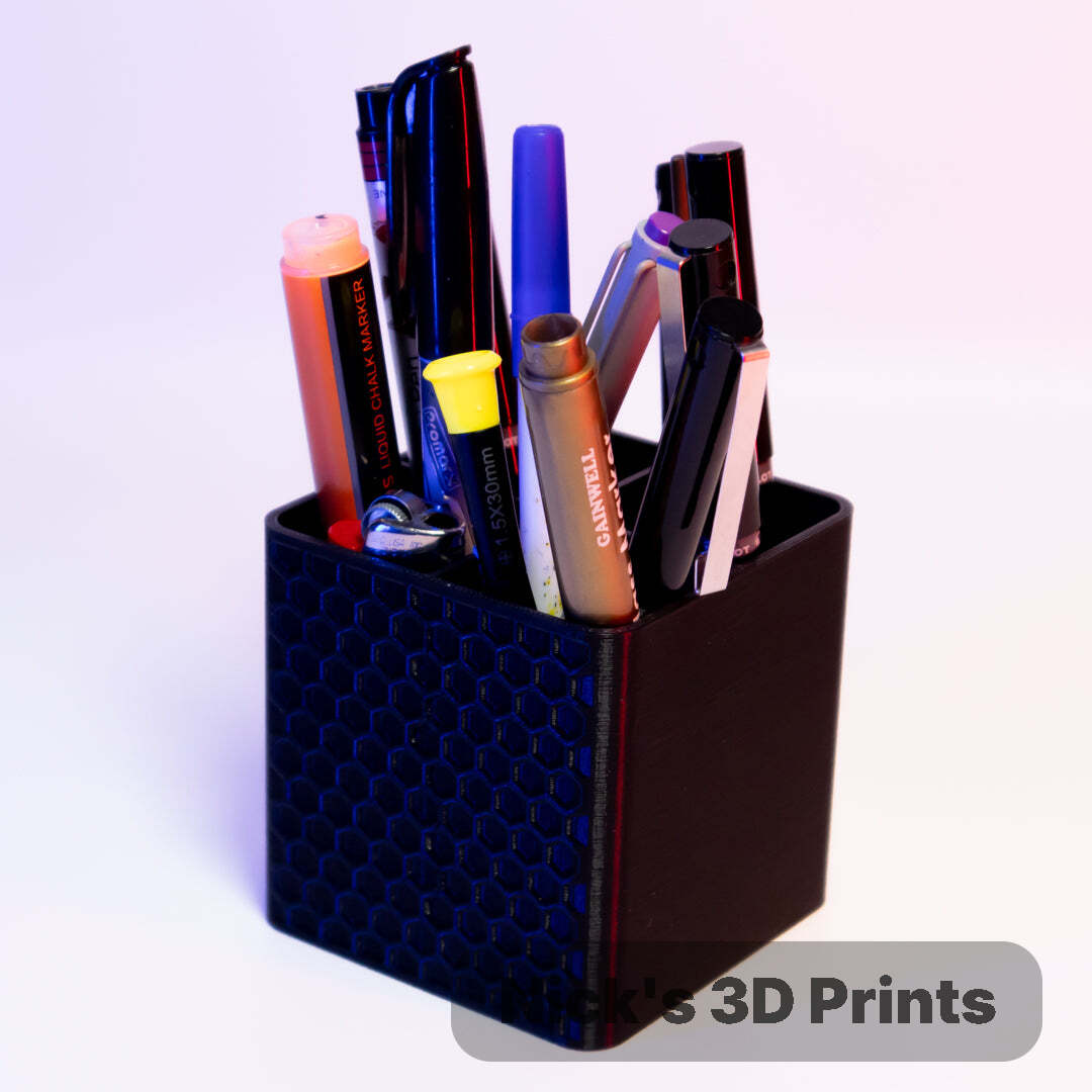 Hexagon Pattern Pen/Pencil Holder