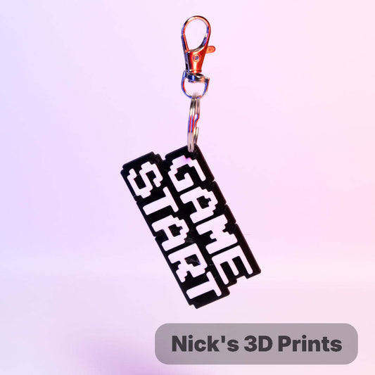 Game Start Keychain