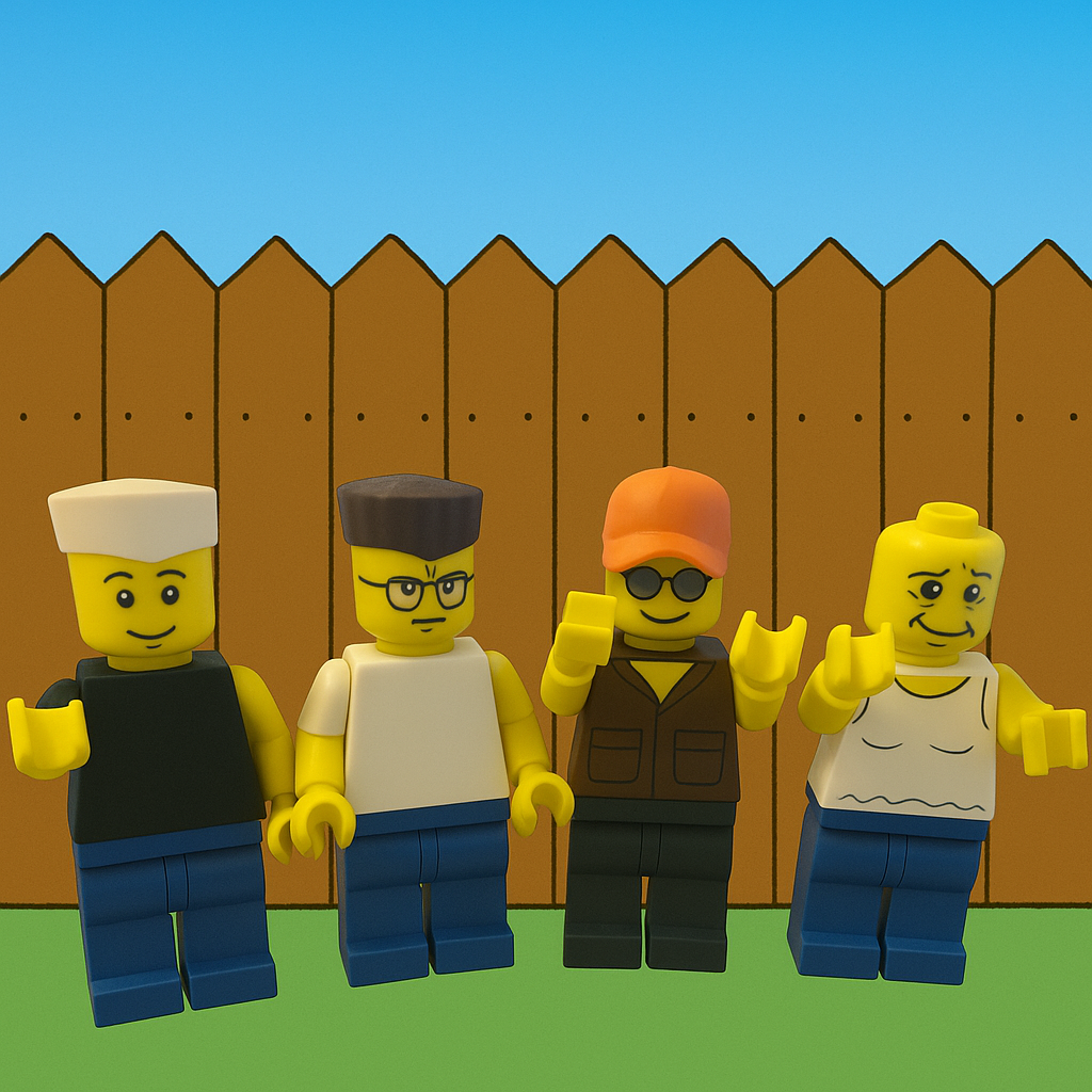 King of the Hill Brick Men Series One (Set of 4)