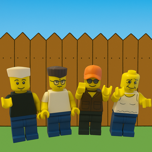 King of the Hill Brick Men Series One (Set of 4)